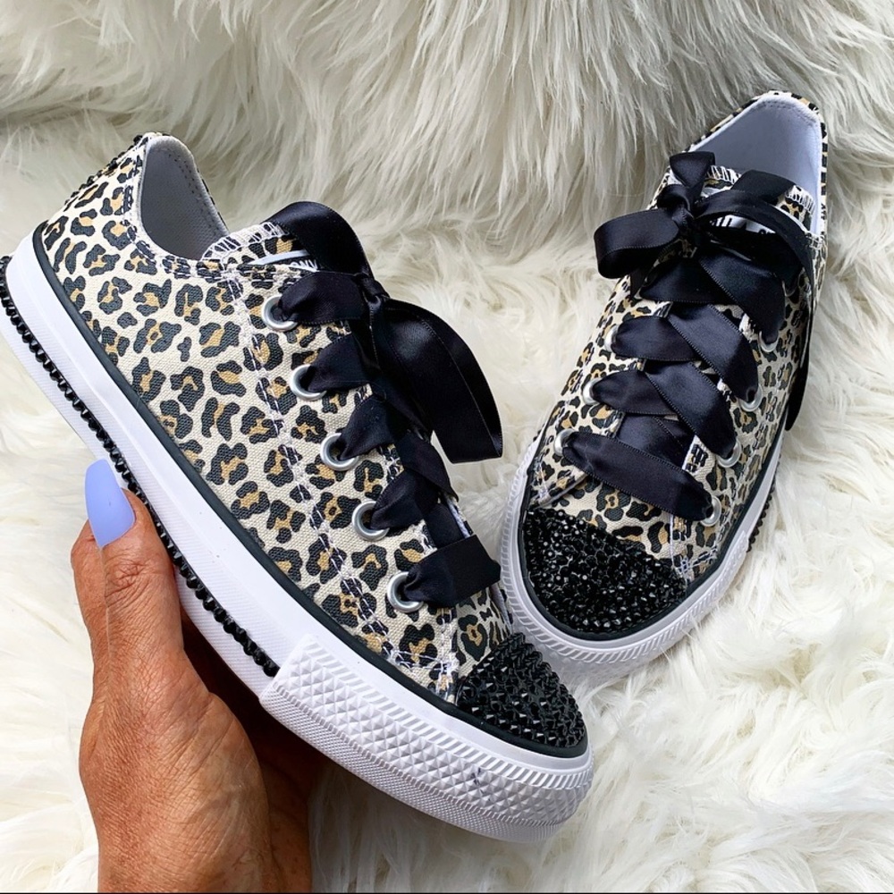 Cheetah Converse Shoes